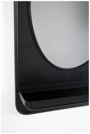 Wandspiegel Spiegel PASCAL M mit Ablage Metall schwarz