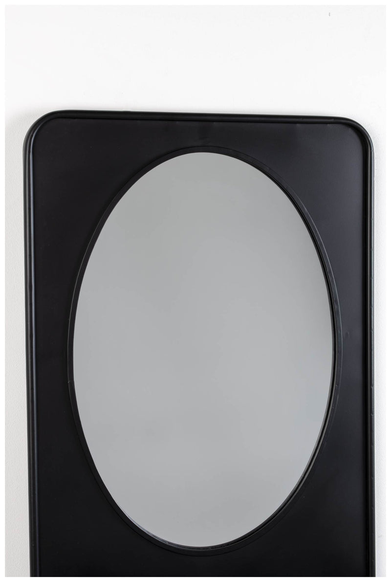 Wandspiegel Spiegel PASCAL M mit Ablage Metall schwarz