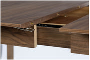 Esstisch GLIMPS von ZUIVER 120 x 80 ausziehbar Walnuss furniert