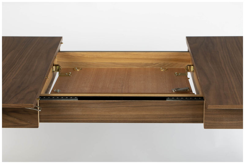Esstisch GLIMPS von ZUIVER 120 x 80 ausziehbar Walnuss furniert