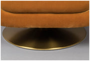 Drehbarer Lounge Sessel MEMBER Samtstoff WHISKEY von DutchBone