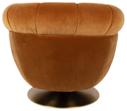Drehbarer Lounge Sessel MEMBER Samtstoff WHISKEY von DutchBone