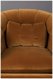 Drehbarer Lounge Sessel MEMBER Samtstoff WHISKEY von DutchBone