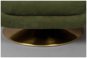 Drehbarer Lounge Sessel MEMBER Samtstoff OLIVE von DutchBone