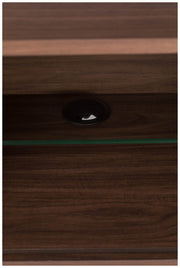 Sideboard BARBIER WALNUSS von ZUIVER mit Rollo Schiebetüren