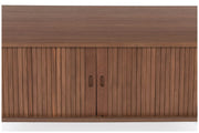 Sideboard BARBIER WALNUSS von ZUIVER mit Rollo Schiebetüren