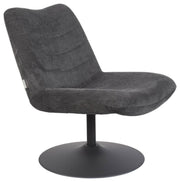 Zuiver Lounge Sessel BUBBA Dunkelgrau drehbar