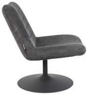 Zuiver Lounge Sessel BUBBA Dunkelgrau drehbar