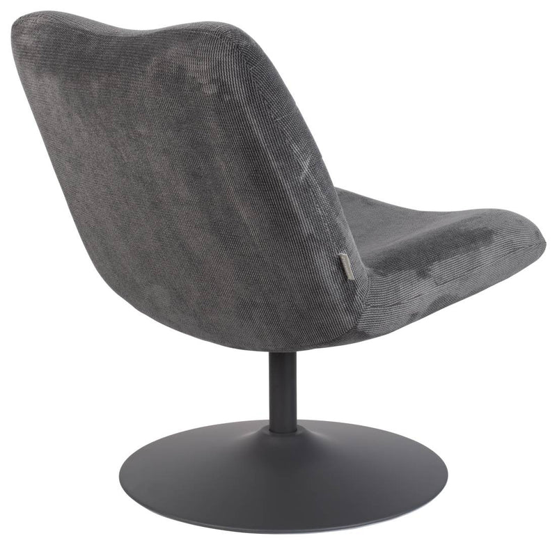 Zuiver Lounge Sessel BUBBA Dunkelgrau drehbar