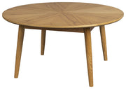 Couchtisch FABIO NATURAL Ø 80 Eiche furniert lackiert
