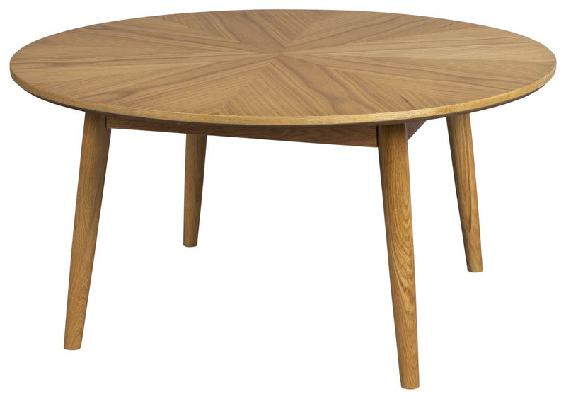 Couchtisch FABIO NATURAL Ø 80 Eiche furniert lackiert
