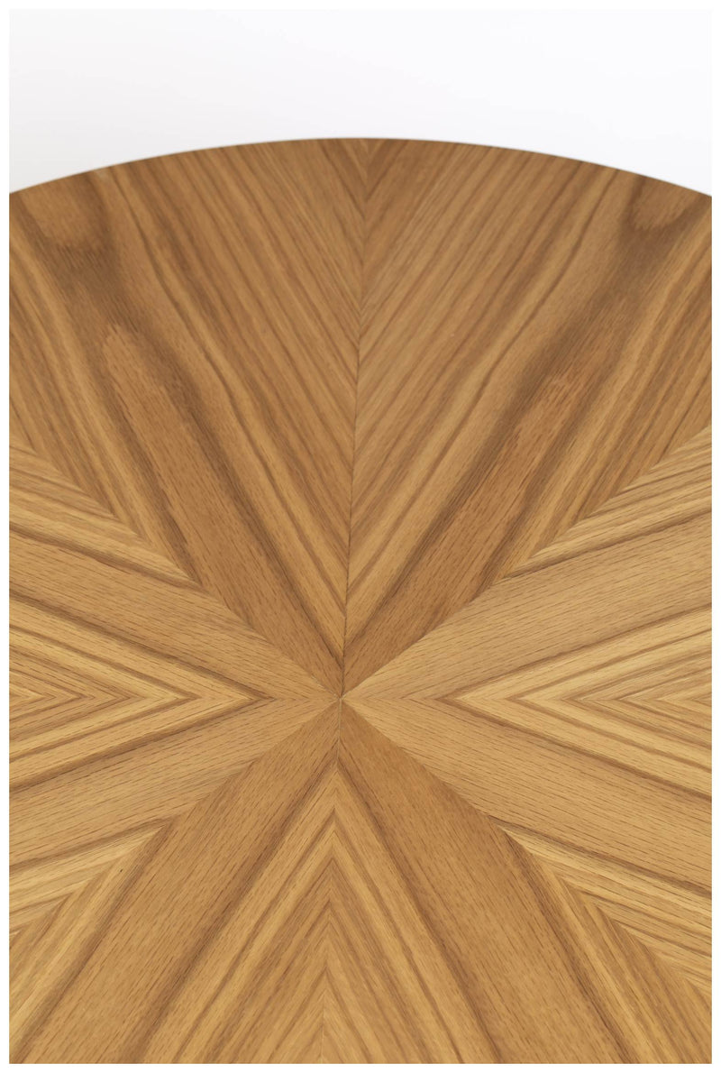 Couchtisch FABIO NATURAL Ø 80 Eiche furniert lackiert