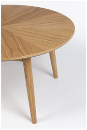 Couchtisch FABIO NATURAL Ø 80 Eiche furniert lackiert