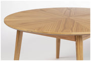 Couchtisch FABIO NATURAL Ø 80 Eiche furniert lackiert