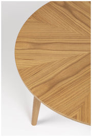Couchtisch FABIO NATURAL Ø 80 Eiche furniert lackiert