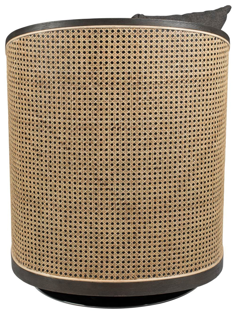 Drehbarer Lounge Sessel AMARON Natur und Grau von DutchBone