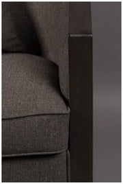 Drehbarer Lounge Sessel AMARON Natur und Grau von DutchBone
