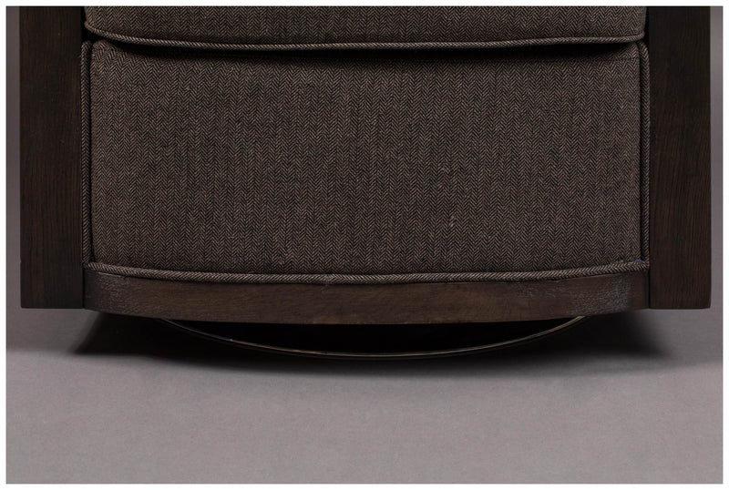 Drehbarer Lounge Sessel AMARON Natur und Grau von DutchBone