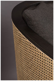 Drehbarer Lounge Sessel AMARON Natur und Grau von DutchBone