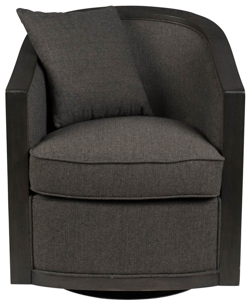 Drehbarer Lounge Sessel AMARON Natur und Grau von DutchBone