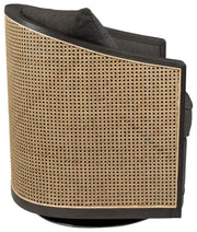 Drehbarer Lounge Sessel AMARON Natur und Grau von DutchBone