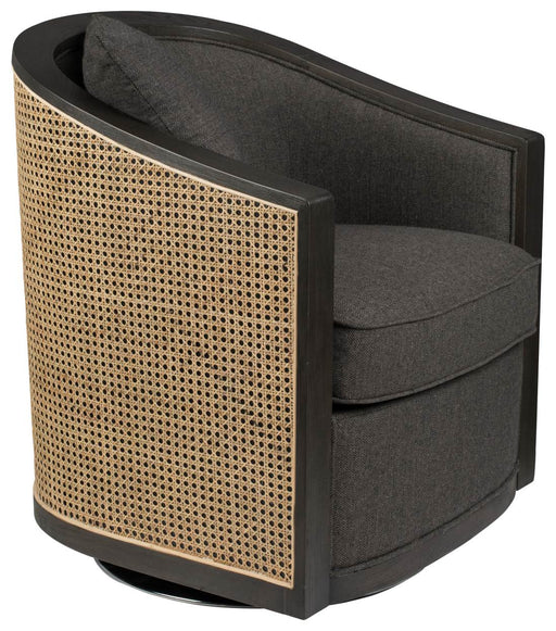 Drehbarer Lounge Sessel AMARON Natur und Grau von DutchBone
