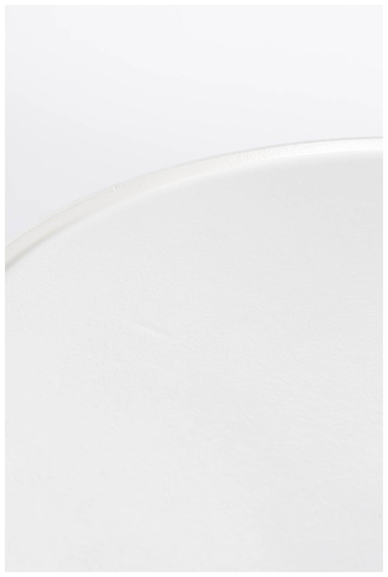 Runder Couchtisch FLOSS WHITE von Zuiver aus Aluminiumguss Ø 60 cm