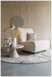 Runder Couchtisch FLOSS WHITE von Zuiver aus Aluminiumguss Ø 60 cm