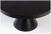 Runder Couchtisch FLOSS BLACK von Zuiver aus Aluminiumguss Ø 60 cm
