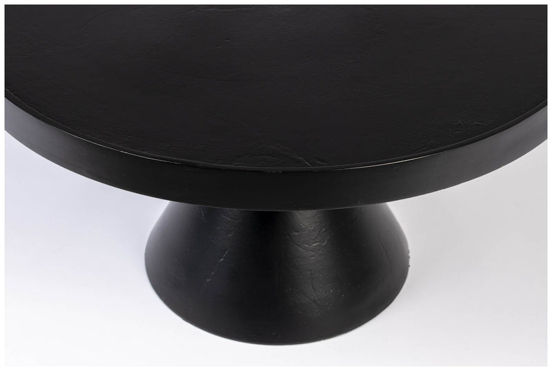 Runder Couchtisch FLOSS BLACK von Zuiver aus Aluminiumguss Ø 60 cm