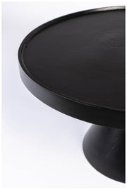 Runder Couchtisch FLOSS BLACK von Zuiver aus Aluminiumguss Ø 60 cm