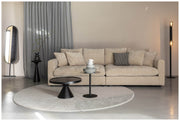 Runder Couchtisch FLOSS BLACK von Zuiver aus Aluminiumguss Ø 60 cm