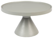 Runder Couchtisch FLOSS GREY von Zuiver aus Aluminiumguss Ø 60 cm