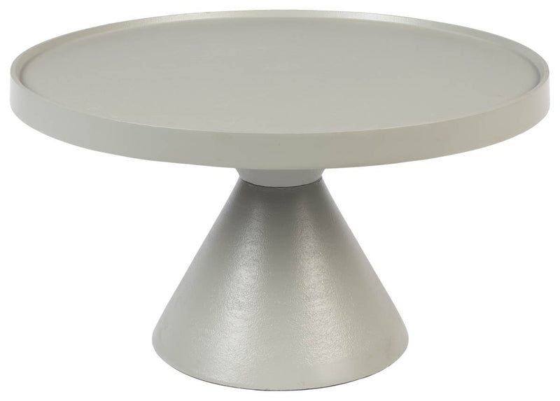 Runder Couchtisch FLOSS GREY von Zuiver aus Aluminiumguss Ø 60 cm