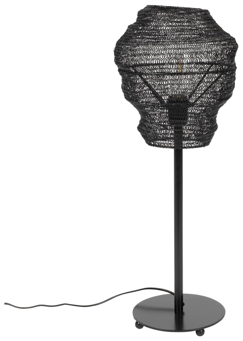 Tischleuchte LENA BLACK mit Mesh Schirm