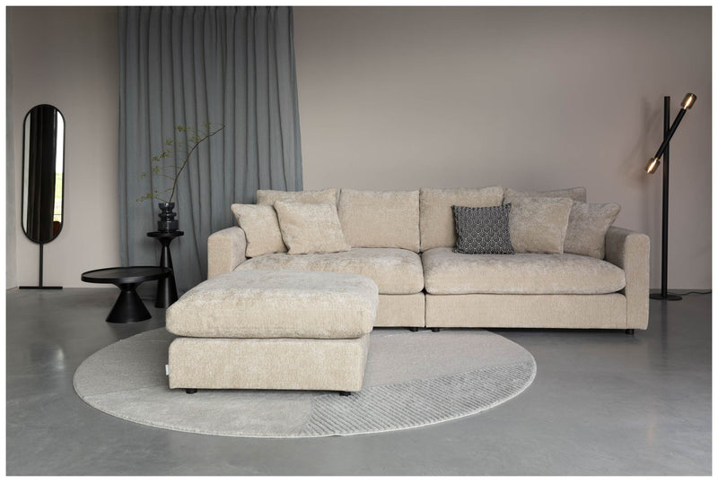 Hocker SENSE NATURE Soft von ZUIVER - Hellbeige