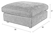 Hocker SENSE ESPRESSO Soft von ZUIVER - Dunkelbraun