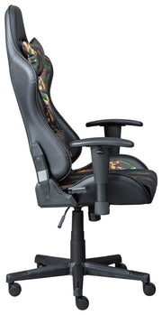 Gaming Chair Drehstuhl ACTION HERO Schwarz-Camouflage mit Armlehnen