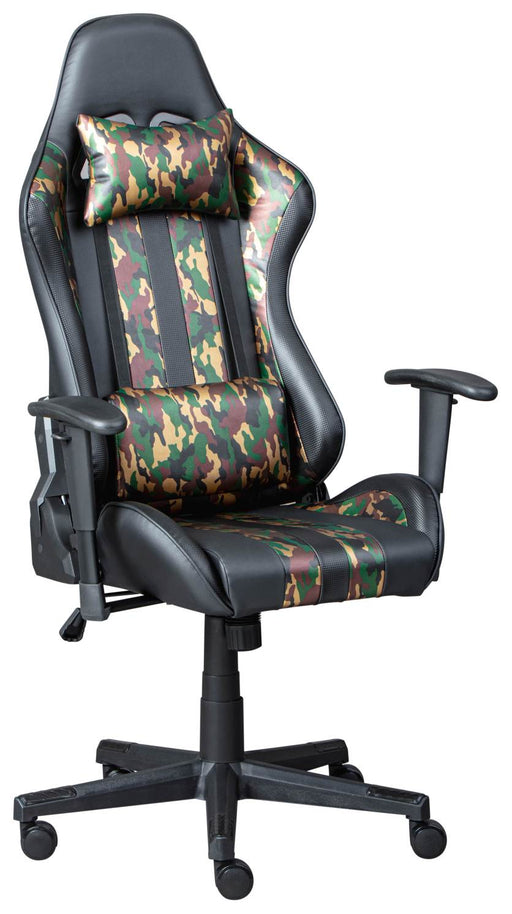 Gaming Chair Drehstuhl ACTION HERO Schwarz-Camouflage mit Armlehnen