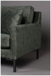 3-Sitzer Sofa HOUDA Samtstoff FOREST Grün von DUTCHBONE