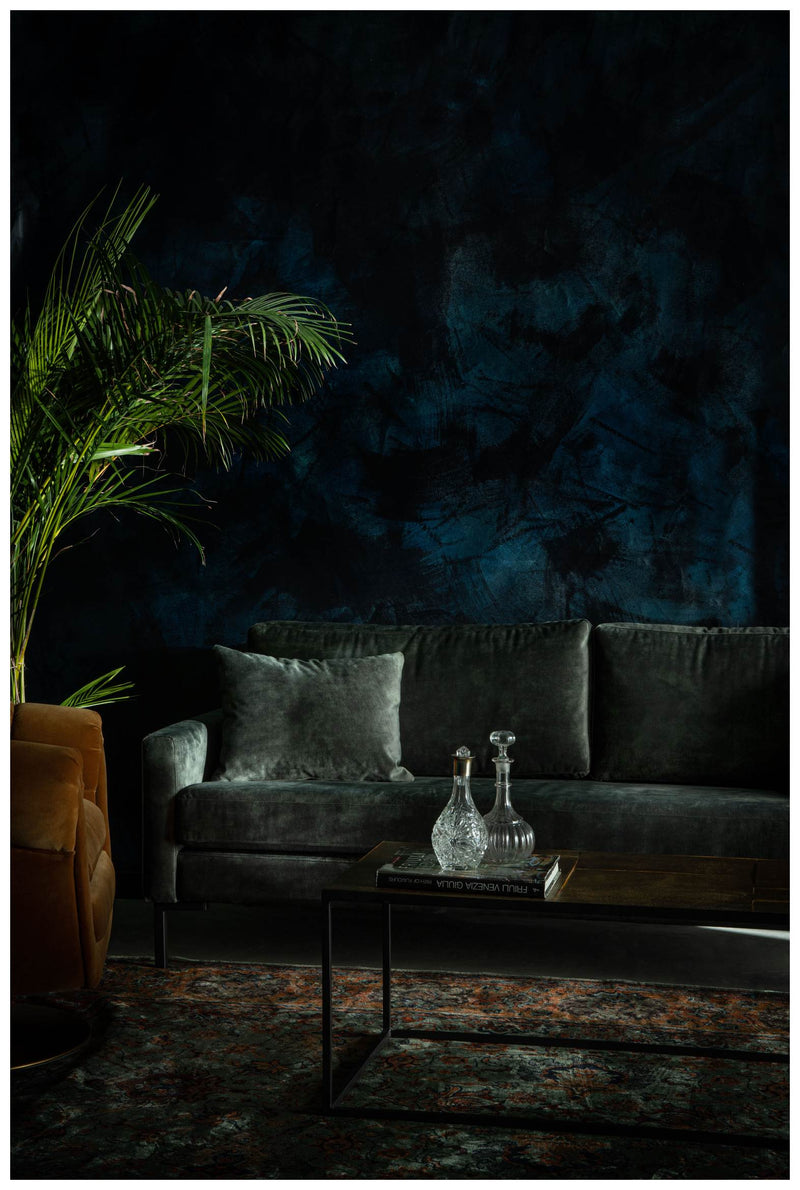 3-Sitzer Sofa HOUDA Samtstoff FOREST Grün von DUTCHBONE