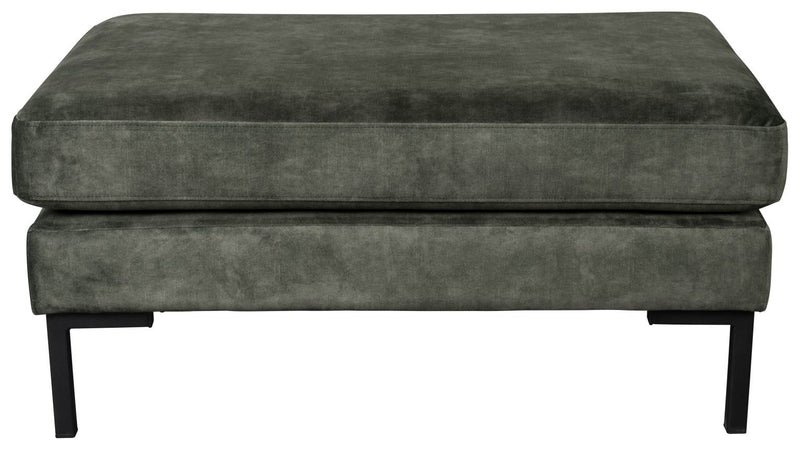 Hocker HOUDA Samtstoff FOREST Grün von DUTCHBONE