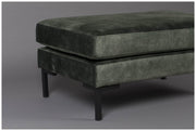 Hocker HOUDA Samtstoff FOREST Grün von DUTCHBONE