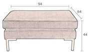 Hocker HOUDA Samtstoff FOREST Grün von DUTCHBONE