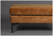 Hocker HOUDA Samtstoff CARAMEL Braun von DUTCHBONE