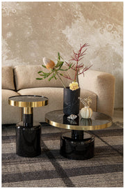 Couchtisch GLAM SCHWARZ von ZUIVER Ø 60 cm
