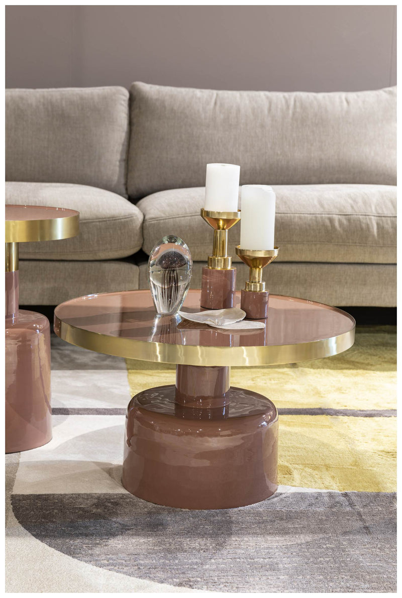 Couchtisch GLAM PINK von ZUIVER Ø 60 cm