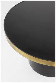 Couchtisch GLAM SCHWARZ von ZUIVER Ø 60 cm