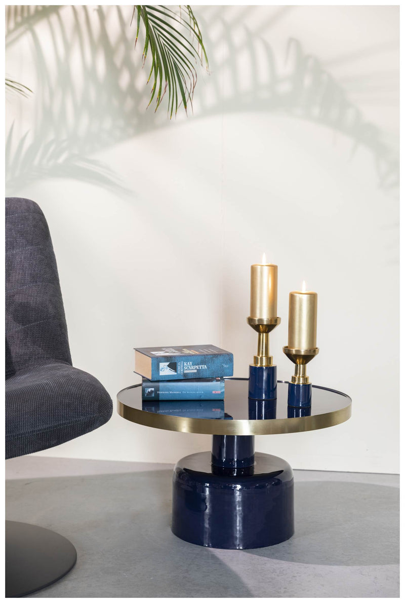 Couchtisch GLAM BLAU von ZUIVER Ø 60 cm