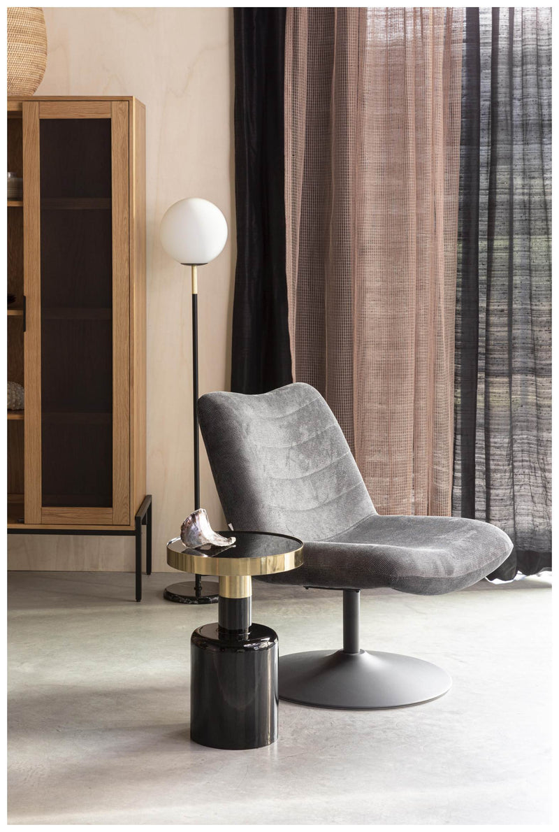 Beistelltisch GLAM SCHWARZ von ZUIVER Ø 36 cm